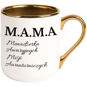ELEGANT BIAŁY DLA MAMY SKRÓT M.A.M.A
