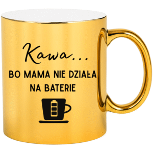 KUBEK ZŁOTY DLA MAMY NA BATERIE