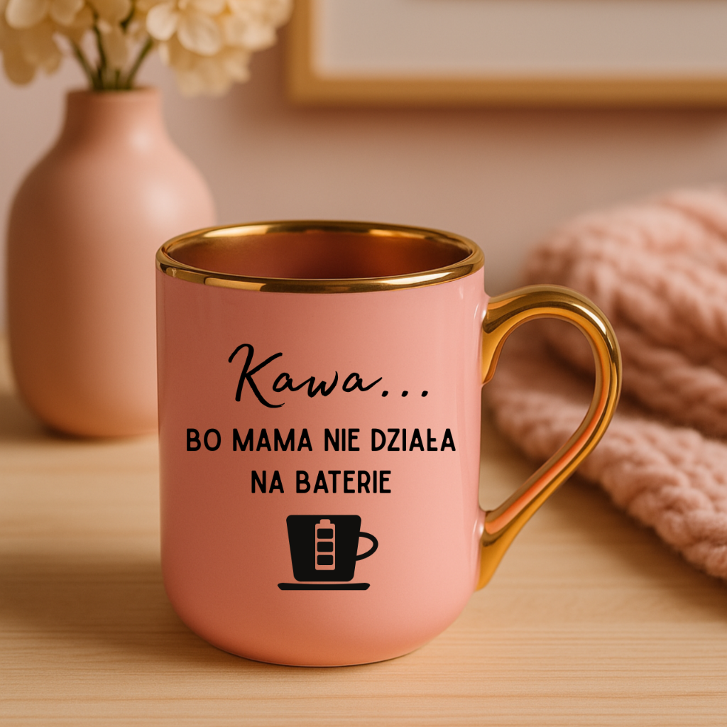 ELEGANT RÓŻOWY MAMA NIE NA BATERIE - obrazek 2