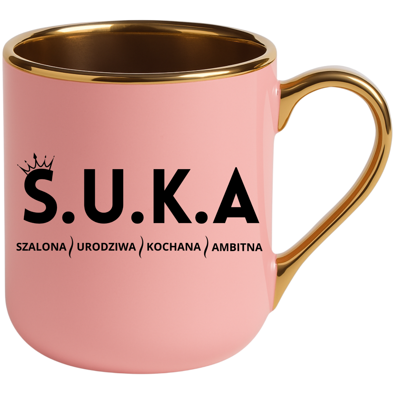KUBEK RÓŻOWY ELEGANT S.U.K.A