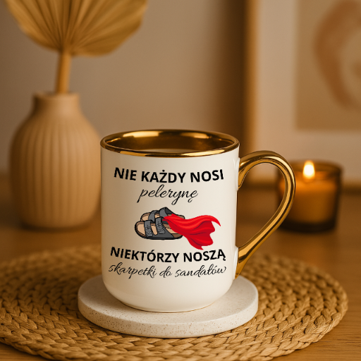 kubek elegant biały TATA SANDAŁY - obrazek 2