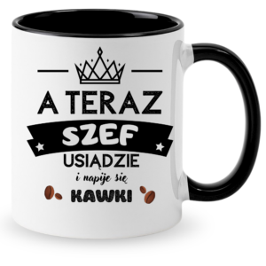 Kubek dla szefa, idealny na prezent ”A TERAZ SZEF”