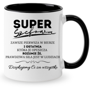 Kubek dla szefowej, idealny na prezent ”SUPER SZEFOWA”