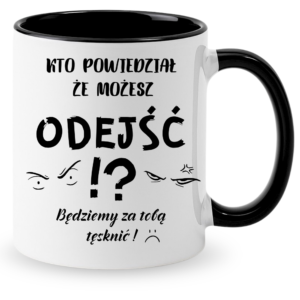 Kubek na pożegnanie z pracy, na prezent