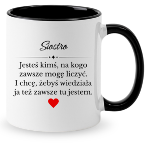 Kubek dla siostry, na super prezent ”SIOSTRA”