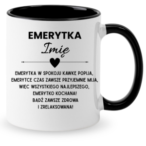 Kubek z okazji odejścia na emeryturę z imieniem, super prezent