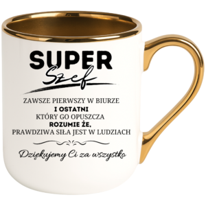 Kubek dla szefa, idealny na prezent ”SUPER SZEF”