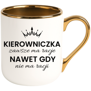 Kubek dla kierowniczki, idealny na prezent ”KIEROWNICZKA ZAWSZE”