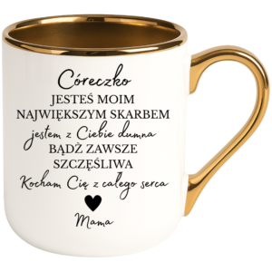 Kubek na prezent dla córki, dziecka ”CÓRECZKO”