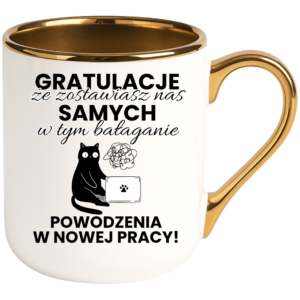 Kubek na pożegnanie z pracy z imieniem, na prezent