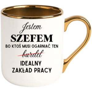Kubek dla szefa, idealny na prezent ”JESTEM SZEFEM”