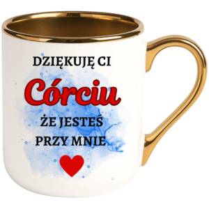 Kubek na prezent dla córki, dziecka ”DZIĘKUJĘ CI”