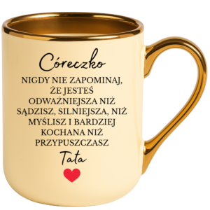 Kubek na prezent dla córki, dziecka ”CÓRECZKO”