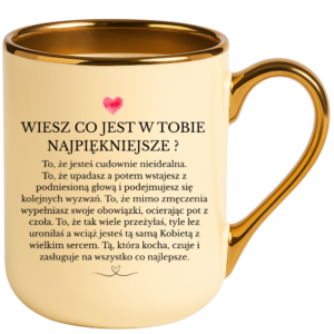 Kubek idealny na prezent dla bliskiej osoby ”WIESZ CO”