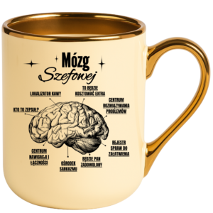 Kubek dla szefowej, idealny na prezent ”MÓZG SZEFOWEJ”
