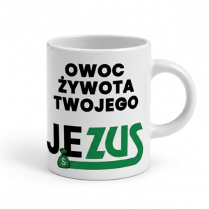 Kubek do pracy "Owoc żywota Twojego Jezus"
