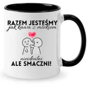 Kubek na Walentynki lub dzień Kobiet, na prezent ”RAZEM JESTEŚMY”