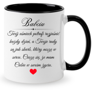 Kubek dla Babci, prezent z okazji dnia Babci ”BABCIU”