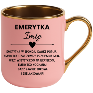 Kubek z okazji odejścia na emeryturę z imieniem, idealny prezent