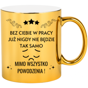 Kubek na pożegnanie z pracy, na prezent