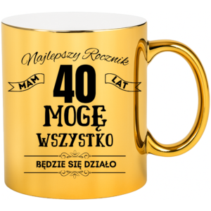 Kubek na 40 urodziny, super prezent ”NAJLEPSZY ROCZNIK”