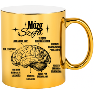 Kubek dla szefa, idealny na prezent ”MÓZG SZEFA”