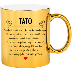 Kubek na prezent dla taty na dzień ojca ”TATO JESTEŚ MOIM”