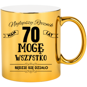 Kubek na 70 urodziny, super prezent ”NAJLEPSZY ROCZNIK” (Kopia)