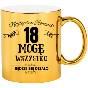 Kubek na 18 urodziny, super prezent ”NAJLEPSZY ROCZNIK”