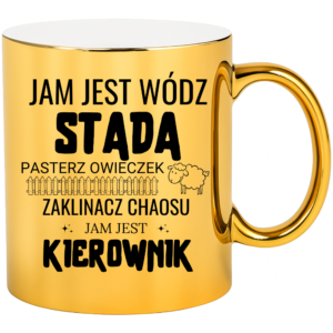 Kubek dla kierowniczka, idealny na prezent ”JAM JEST BÓG”