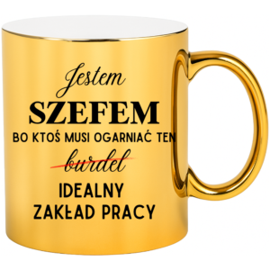 Kubek dla szefa, idealny na prezent ”JESTEM SZEFEM”