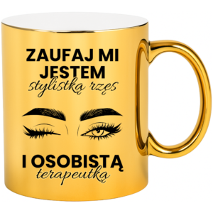 Kubek dla stylistki rzęs na prezent