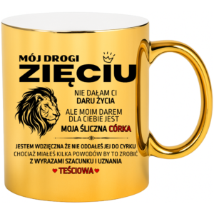 Kubek dla zięcia na prezent ”drogi zięciu”