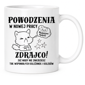 Kubek na pożegnanie z pracy, na prezent
