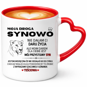 Kubek dla synowej na prezent ”droga synowo”