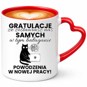 Kubek na pożegnanie z pracy, na prezent