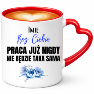 Kubek na pożegnanie z pracy z imieniem, na prezent