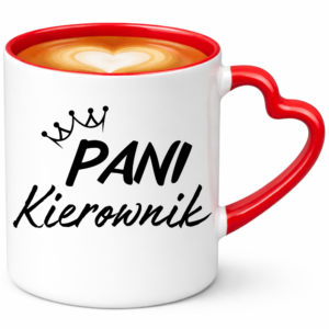 Kubek dla kierowniczki, idealny na prezent ”PANI KIEROWNIK”