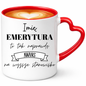 Kubek z okazji odejścia na emeryturę z imieniem, super prezent