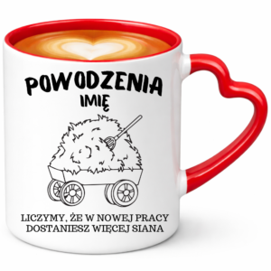 Kubek na pożegnanie z pracy z imieniem, na prezent