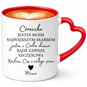 Kubek na prezent dla córki, dziecka ”CÓRECZKO”