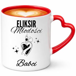Kubek dla Babci, prezent z okazji dnia Babci ”ELIKSIR MŁODOŚCI”