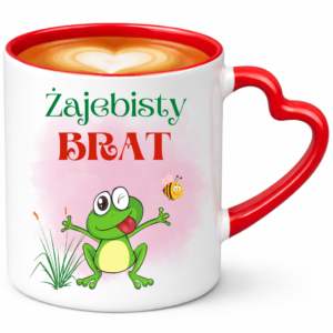 Kubek dla brata na prezent ”ŻAJEBISTY BRAT”