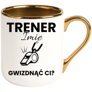 Kubek dla trenera na prezent z imieniem - gwizdnąć ci ?