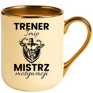 Kubek dla trenera na prezent z imieniem - mistrz motywacji