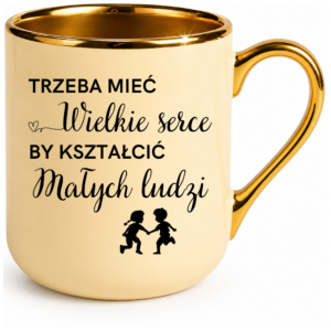 Kubek kremowy na prezent z okazji dnia nauczyciela – dla nauczycielki wychowawcy pedagoga