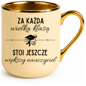 Kubek kremowy na prezent z okazji dnia nauczyciela – dla nauczycielki wychowawcy pedagoga