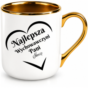 Kubek na prezent z okazji dnia nauczyciela – dla nauczycielki z imieniem personalizowany